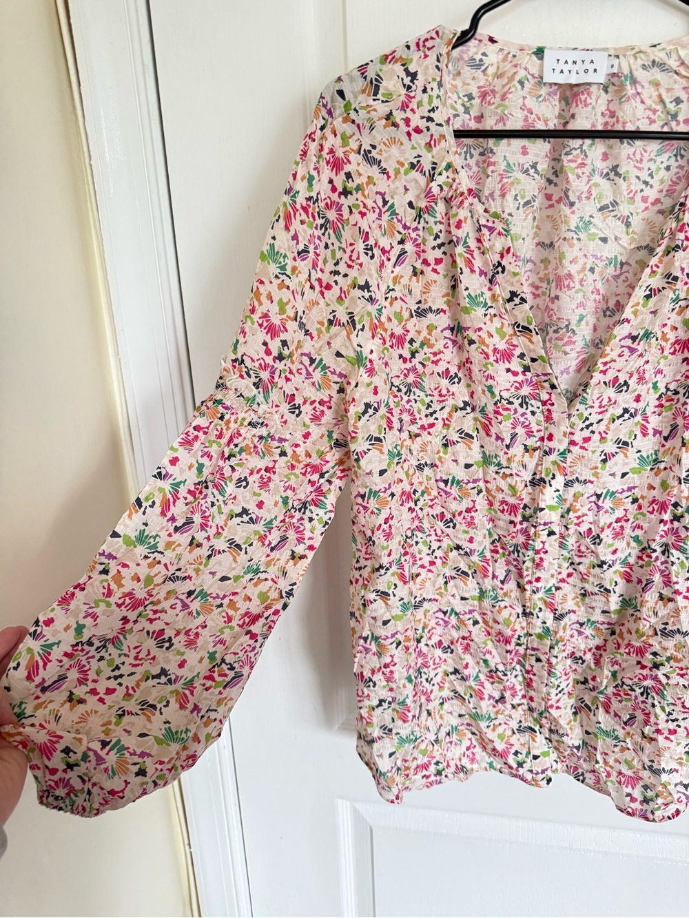Tanya Taylor Illa Confetti Floral Blouse - Picture 5 of 7
